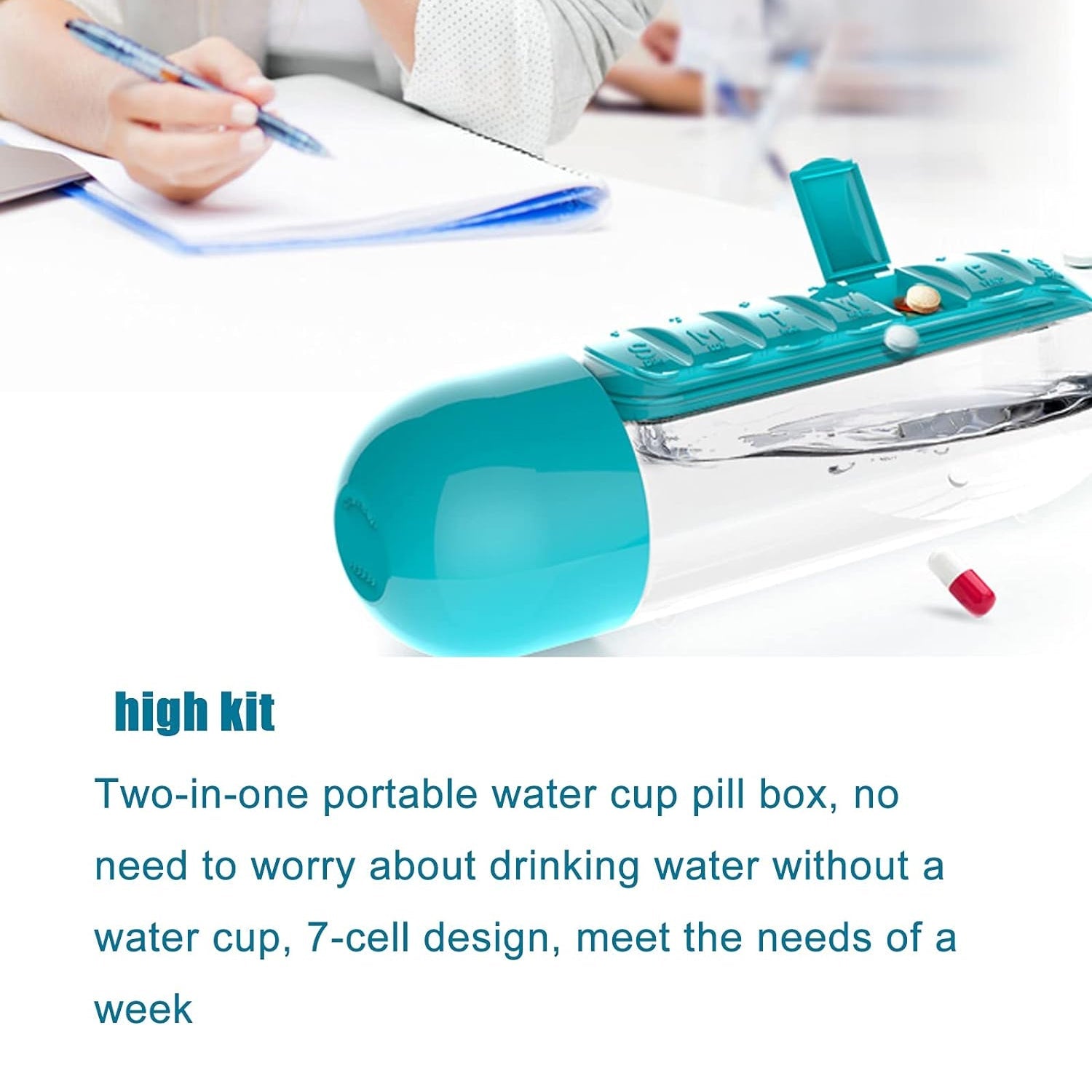 Pill & Vitamin Bottle, Water Bottle Multi Functional Use for Traveling & Outdoor Use Water Bottle, Travelling kit, Summer Special Bottle (600 Ml / Mix Color ) Pill & Vitamin Bottle, Water Bottle Multi Functional Use for Traveling & Outdoor Use Water Bottle, Travelling kit, Summer Special Bottle (600 Ml / Mix Color )